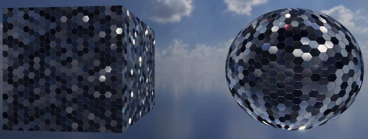 Standard material with metallic
