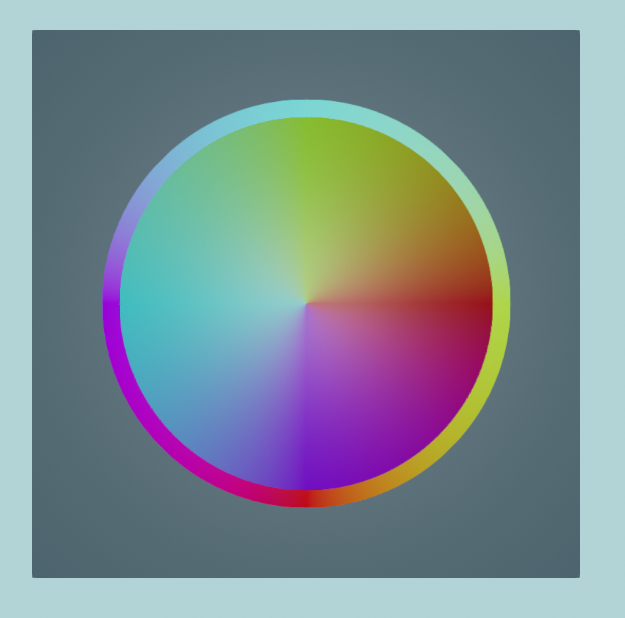 Circle with interpolated colouring